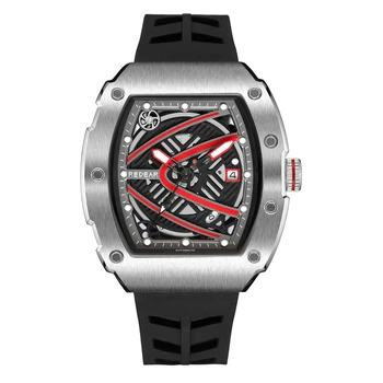 Роскошные мужские автоматические Механические наручные часы ограниченной серии, спортивные часы от ведущего бренда Tonneau 44 мм, светящиеся часы REDEAR 10