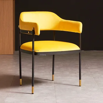 Роскошные обеденные стулья Nordic Light Минималистичный стул для домашнего отдыха со спинкой Современная креативная кухонная мебель Обеденный стул