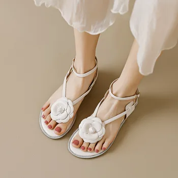 Роскошные сандалии, женские дизайнерские шлепанцы, женские босоножки большого размера, летние Новые Корейские Римские сандалии, лаконичная Женская обувь 8