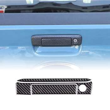 Ручка крышки багажника автомобиля, накладка, наклейки для Ford Maverick 2022 2023, аксессуары из мягкого углеродного волокна