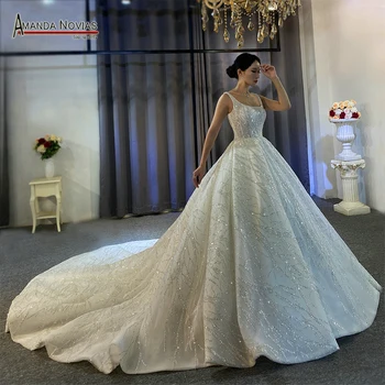 Свадебное платье Amanda Novias с реальными фотографиями, 100% высококачественное платье, сшитое на заказ