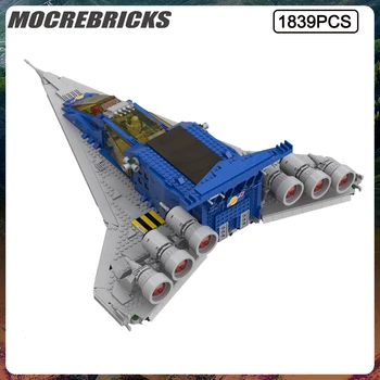 Серия Space War Galaxy Explorer Transporter MOC, набор строительных блоков, детские игрушки, Рождественские подарки 7