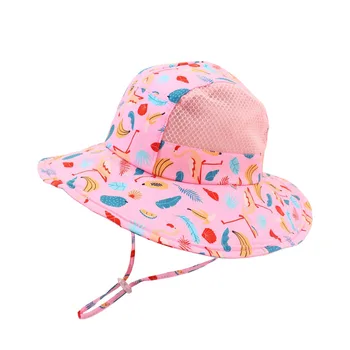 Сетчатая дышащая Детская панама с защитой от ультрафиолета, Панама, летняя Детская солнцезащитная шляпа для мальчиков и девочек, Детская рыбацкая шляпа, пляжная солнцезащитная кепка 10