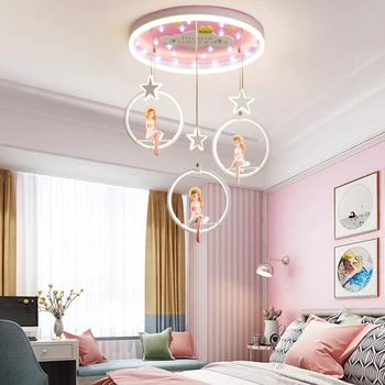 Скандинавский декор детской спальни светодиодные светильники для комнаты внутреннее освещение люстры потолочные светильники для украшения гостиной