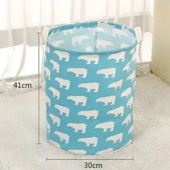 Складная корзина для хранения ткани Корзины для белья с рисунком милых животных для ванной комнаты Крупногабаритная корзина для хранения товаров для дома