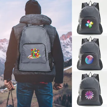 Складной рюкзак для альпинизма, Упаковываемый спортивный рюкзак на открытом воздухе, сумки для мужчин и женщин, рюкзаки для пеших прогулок с 3D рисунком