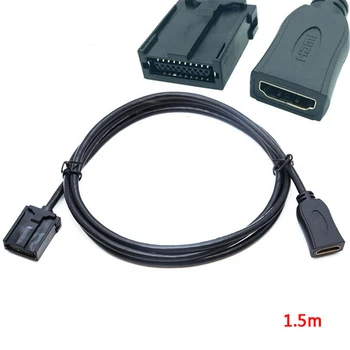 Совместимый с HDMI кабель E Type-AM, совместимый с HDMI Кабель HD-видеокабеля, адаптерный кабель типа E для автомобильного цифрового HD-монитора-плеера 5