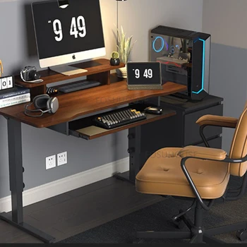 Современные искусственные настольные игровые столы для офисной мебели, студенческие столы, креативный легкий Роскошный подъемный бытовой стол для киберспорта 10