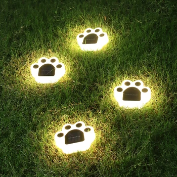 Солнечная настольная лампа с когтями кошек, светодиодный солнечный настенный светильник, уличный фонарь, украшение сада, освещение лестниц и уличных фонарей 8