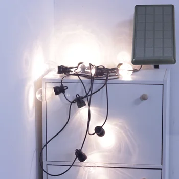 Солнечные Сказочные Огни S14 Лампа 5,5 М Гирлянда для Сада В Помещении На Открытом Воздухе Рождественское Свадебное Украшение с USB Подзарядкой 4