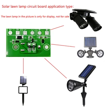 Солнечный Контроллер 3.7 V 1A LED Плата Управления Светом Фонаря Фотоиндукционная Солнечная Лампа Модуль Управления Литиевой Батареей 1