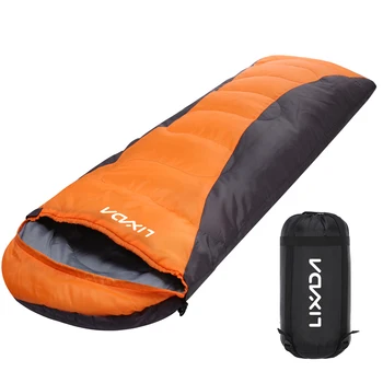 Спальный мешок Lixada Зимний походный теплый спальный мешок, водонепроницаемый с сумкой для хранения, для всесезонных походов, путешествий для взрослых