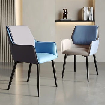 Спинки обеденных стульев Nordic Metal для домашнего роскошного макияжа Обеденные стулья для приема гостей Мебель для балкона Sillas De Comedor WZ50DC