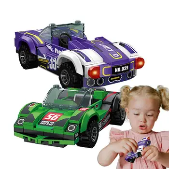 Статическая модель гоночного автомобиля, строительные блоки, детская обучающая сборка спортивного автомобиля, строительная игрушка для мальчиков, подарки на день рождения 17