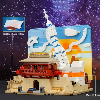 Строительные блоки BALODY, кирпичи Центра запуска космических ракет, Многофункциональные игрушки для сборки ракет космической авиации своими руками, подарок для детей 11