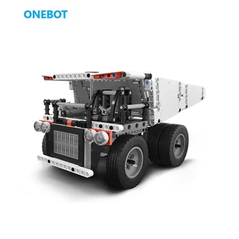 Строительные блоки для шахтного грузовика Onebot, чисто механическое управление трансмиссией, изготовленное из 500 штук, имитационная модель высокого качества 2