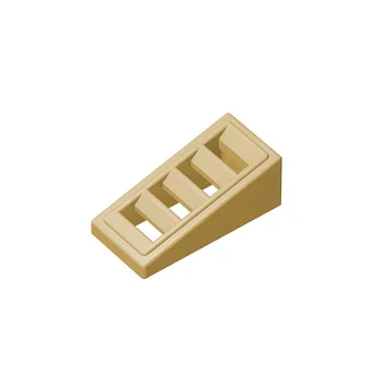 Строительные блоки, совместимые с LEGO 61409 Slope 18 2 x 1 x 2/3 с решеткой Технические аксессуары MOC, детали, набор для сборки кирпичей 16