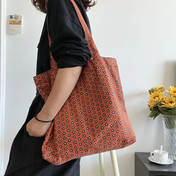 Сумка через плечо с оранжевым цветочным рисунком Hylhexyr, универсальная сумка-тоут, женские сумки для покупок большой емкости 14
