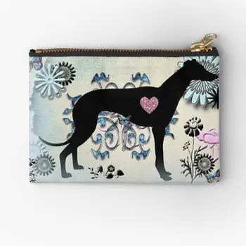 Сумки на молнии Greyhound Sighthound Art, кошелек для ключей, Косметический кошелек, Небольшая упаковка для хранения, Мужская сумка, Карманные Носки, Женские трусики 6