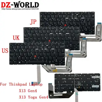 США Великобритания Английский JPJapanese Клавиатура С Подсветкой Для Ноутбука Lenovo Thinkpad X13 Yoga Gen4 G4 SN21J80889 SN21J80913 SN21J80915