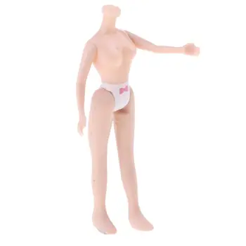 Тело куклы-девочки 7,5 см без головы для замены частей тела Mini Blythe, натуральная кожа