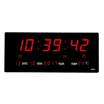  Температура Влажность Дата Цифровой дисплей Настенные часы Интеллектуальный Светодиодный Электронный настольный будильник Хронометраж 10