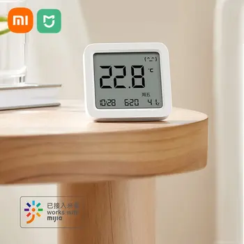 Термометр XIAOMI Mijia Bluetooth 3 Беспроводной интеллектуальный электрический цифровой гигрометр Температуры и влажности 3 Работа с приложением Mijia