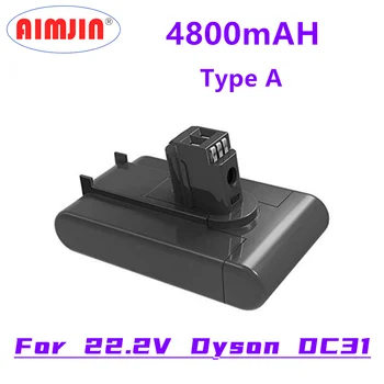 (Тип A) 22,2 В 4800 мАч Литий-ионный Вакуумный Аккумулятор для Dyson DC35 DC45 DC31 DC34 DC44 DC31 Animal DC35 Animal 917083-01 L50 10