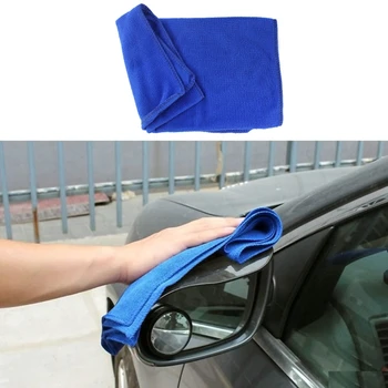 Тонкие полотенца из микрофибры для чистки автомобиля, мягкая ткань для сушки, подшивание, всасывание воды, полотенце для домашней мойки автомобиля, тряпка 3x 8