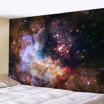 Украшение дома большая галактика звездная вселенная космический психоделический настенный гобелен с принтом из тонкой ткани настенное одеяло коврик для йоги тапиз 15