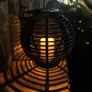 Уличная водонепроницаемая лампа в форме шара на солнечной батарее DACHAN, шаровая сфера, кол-фонарь для вечеринки на открытом воздухе, декор для бара во дворе 15