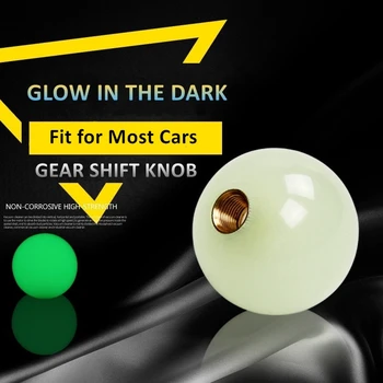 Универсальная автомобильная ручка переключения передач с коротким ходом, светящаяся в темноте зеленым цветом для ручного/автоматического переключения передач с адаптерами 9