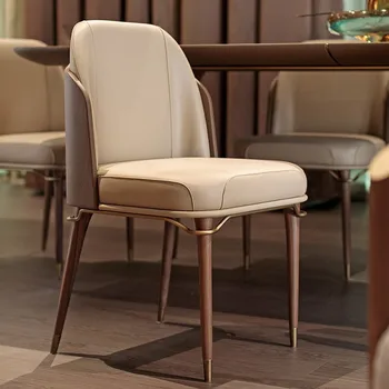 Уникальные обеденные стулья с деревянной спинкой, Роскошные дизайнерские обеденные стулья в скандинавском стиле, экономящие пространство, Ленивое ожидание, Удобная мебель для дома 13
