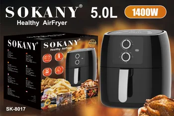 Фритюрница SOKANY8017 бытовая электрическая сковорода объемом 5 л без масла для здоровья 3