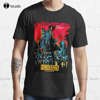 Футболка Streets Of Fire, мужская модельная рубашка на заказ, футболка с цифровой печатью для подростков, унисекс, классическая футболка Xs-5Xl 4