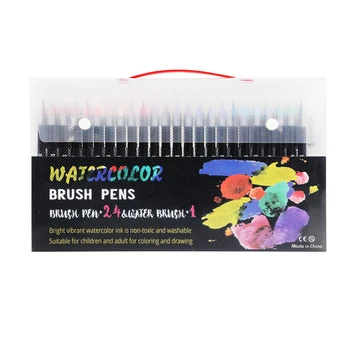 Художественный маркер 48 цветов, Акварельные кисти, Маркеры, ручки для рисования, раскраски, Манга, каллиграфия, Школьные принадлежности, Канцелярские принадлежности 15