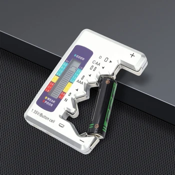 Цифровой инструмент диагностики емкости ЖК-дисплей Измеритель напряжения батареи Электрический детектор емкости для проверки уровня заряда батареи 15