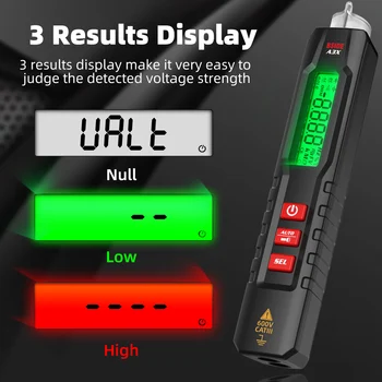 Цифровой умный мультиметр BSIDE A3X тестер типа ручки вольтметр постоянного переменного напряжения Емкость Ом Гц Непрерывность диода NCV Живой тест