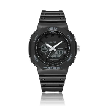 Черные мужские светодиодные цифровые часы, спортивные водонепроницаемые мужские часы с датой, армейские военные часы, электронные наручные часы Relogio Masculino 8
