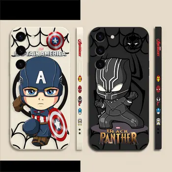 Чехол для телефона Marvel's Captain America Black Panther Samsung S23 S22 S21 S20 FE S11 S11E S10 S10E S9 S30 Ultra Plus 4G 5G Case 14