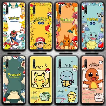 Чехол для телефона Pokemon Pikachu squirtle для Huawei Honor 30 20 10 9 8 8x 8c v30 Lite view 7A pro 5