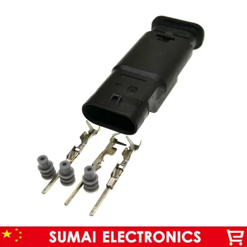 Штекер AMP/ TE 872-658-521 3-контактный датчик радара заднего хода/электрический клеммный разъем для VW, Audi, BMW и т.д. 3-контактный