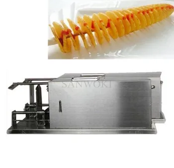 Электрическая полностью автоматическая машина для резки картофеля stretch Tornado twister; спиральная машина для резки картофеля, машина для производства чипсов 16