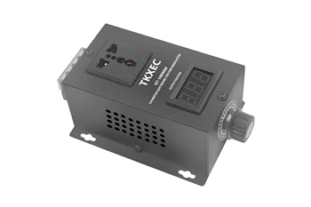 Электронный регулятор напряжения AC 220V 10000 Вт SCR, регулируемая температура, регулятор скорости питания, регулятор яркости, термостат