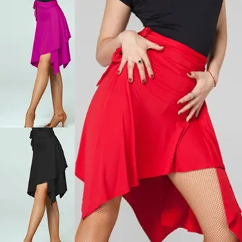 Юбка для латиноамериканских танцев, треугольная юбка-фартук для взрослых, женская высококачественная юбка для латиноамериканских танцев Румба Самба